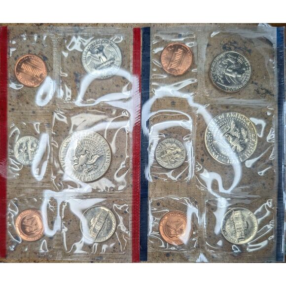 1987 U.S. Mint Uncirculated Coin Set – P & D Mints, Complete w/ Envelope - Picture 3 of 5